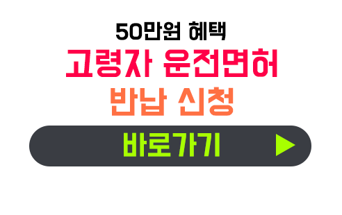 고령자 운전면허 반납 지원금 신청
